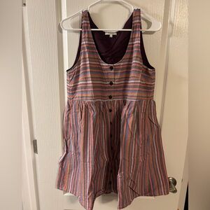 Madewell sleeveless multi color dress